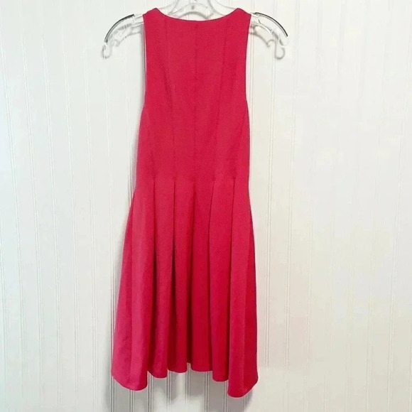 Bailey 44 Pink Scuba Sleeveless Pleated Dress - Picture 7 of 7